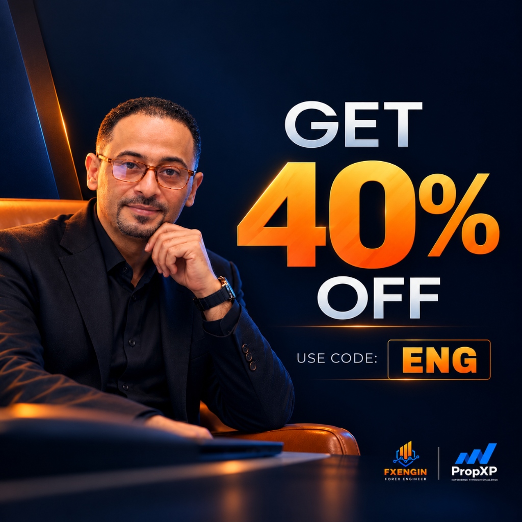 خصم 40% على كافة حسابات وتقييمات PropXP بكود ENG